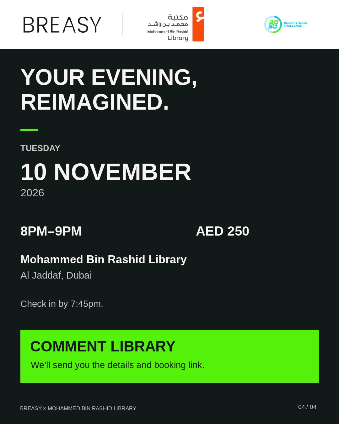 BREASY at Mohammed Bin Rashid Library